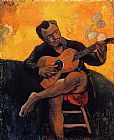 Paul Gauguin The Guitar Player painting